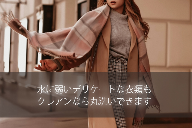 水に弱い衣類もクレアンで水洗いできる
