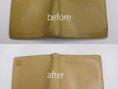 シャネルの折りたたみ財布。ビフォーアフター