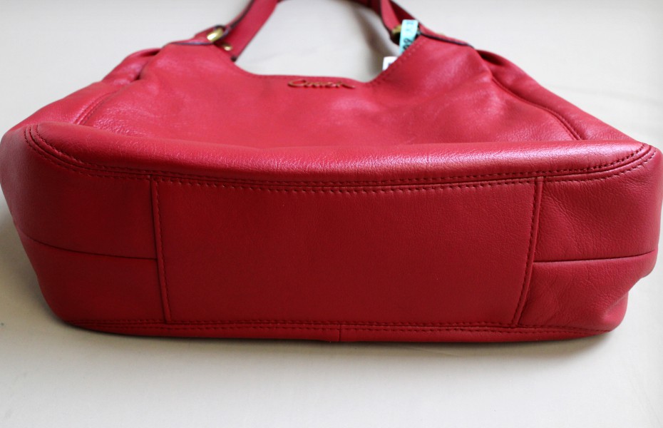 coachバッグ底部分 色替え