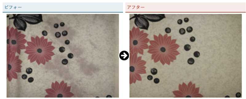 着物のシミ抜きのイメージ
