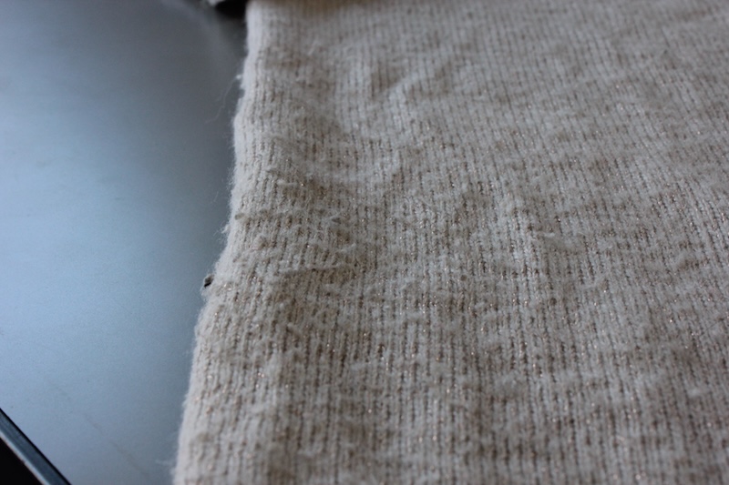 ニットの毛玉取り前