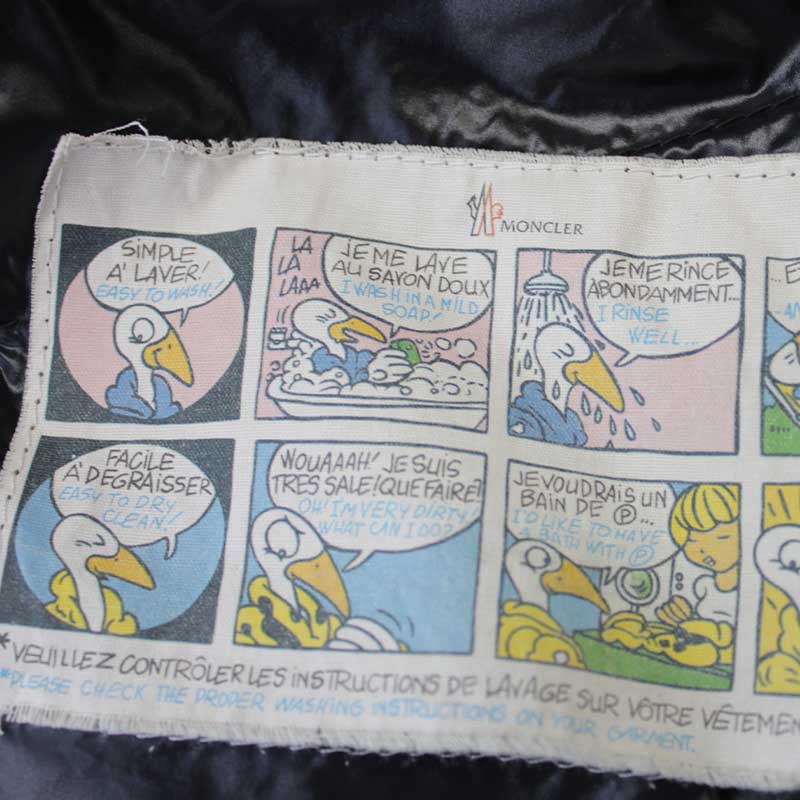 モンクレール アニメラベル修復