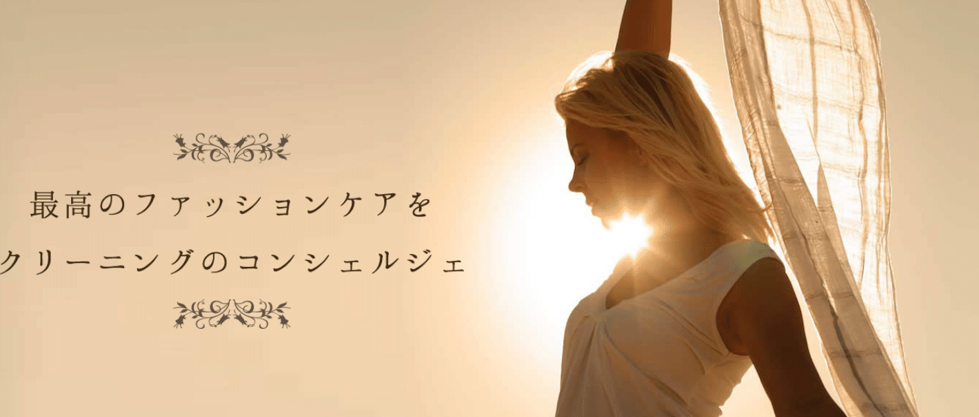 ドレスケアのサービス案内。対応方法は一着ずつ確認してご案内します。